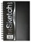 75 Sheets Poly Cover Sketch Book, Heavyweight, 6" x 9", Black,